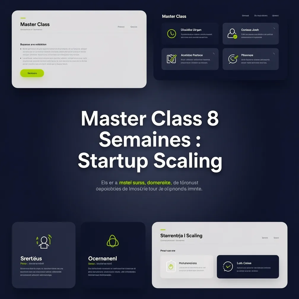 Master Class 8 Semaines : Startup Scaling